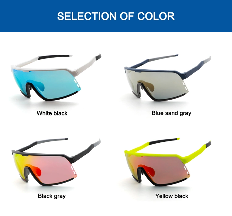 Square Frame Shades Men Polarized Sports Sunglasses Set