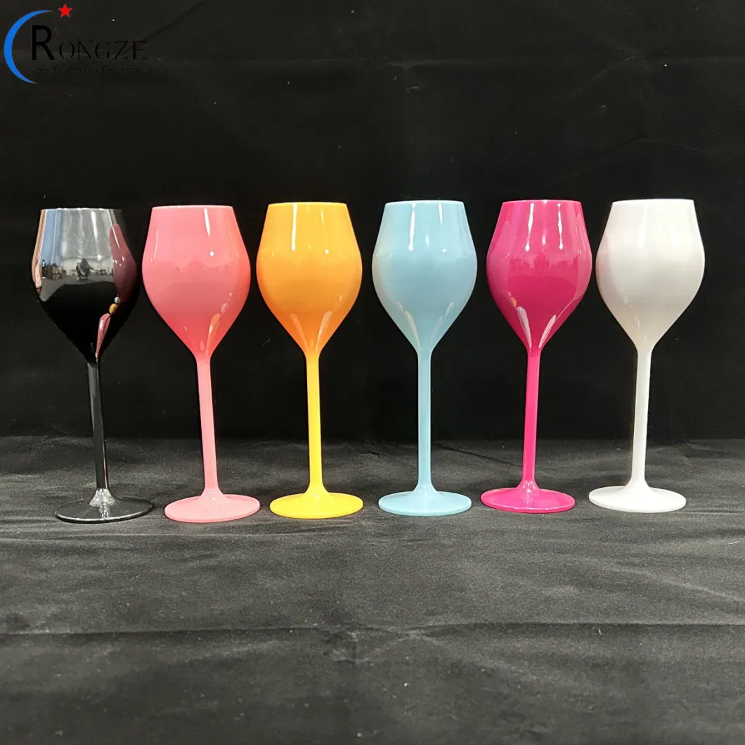 Unbreakable Colorful Plastic Champagne Glasses Plastic Party Wild Christmas Vintage Luxury Wine Glasses