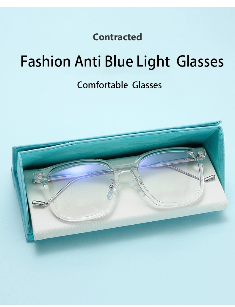 New Fashion Custom High Quality Trendy Eyewear Acetate Metal Woman Optical Glasses Tr90 Frames