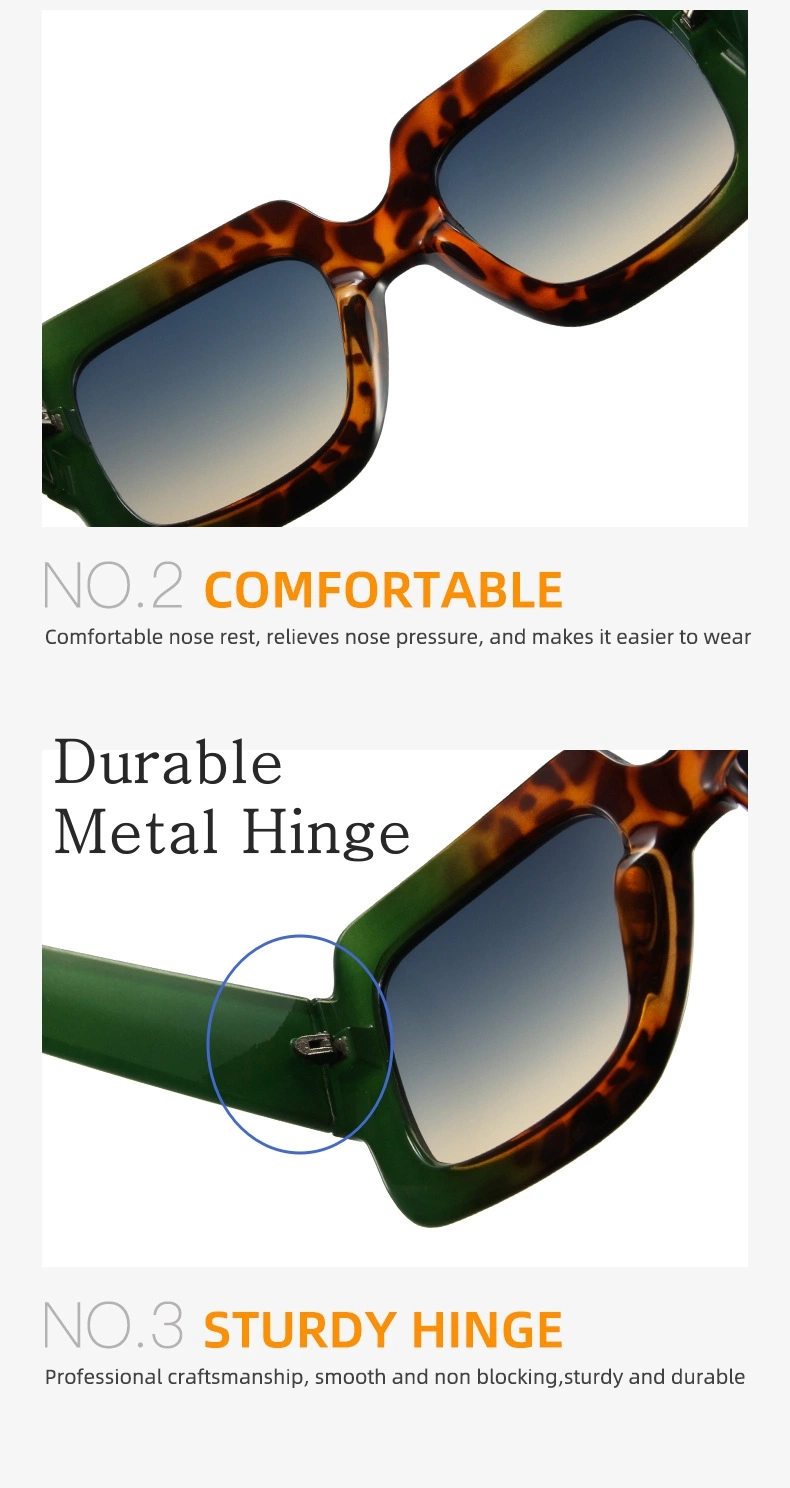 Custom Logo Luxury Brands Fashion Oversized Designer Metal Hinge UV400 Sunglasses