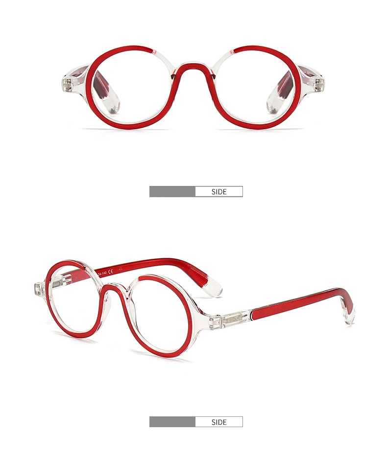 New Product Brand Designer Fashion Style Popular Unique Round Eyeglasses Women Colorful Reading Glasses