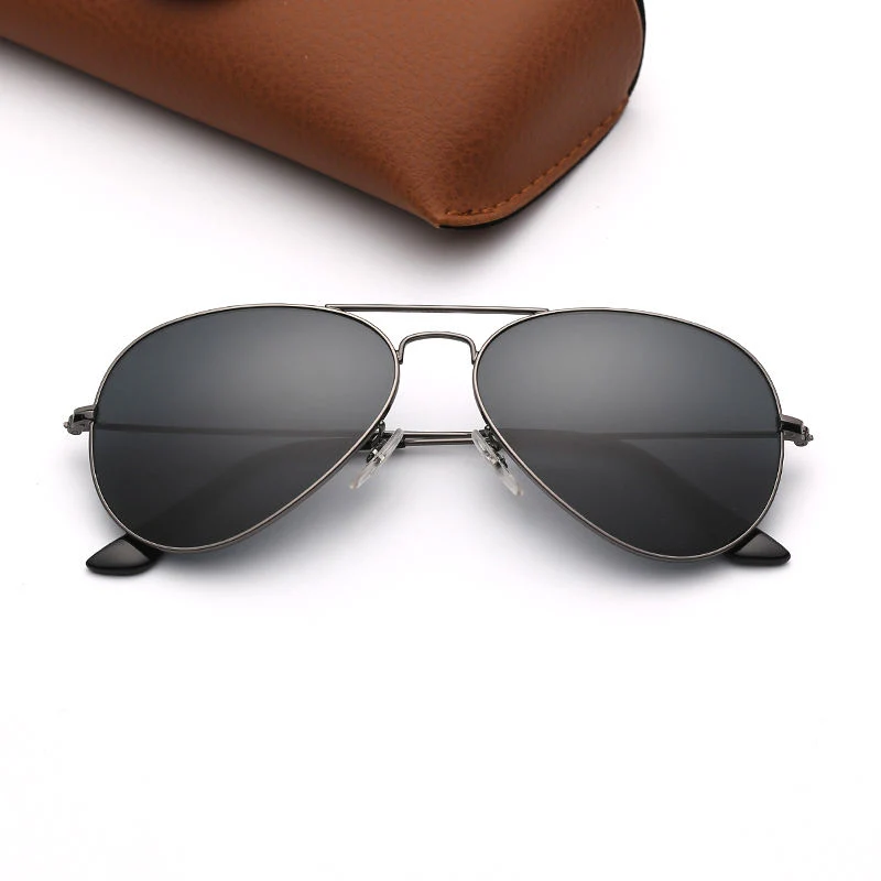 Luxury Fashion Sunglasses Men Pilot Aviation Sun Glasses Metal Frame UV Lenses Eyewear Glasses