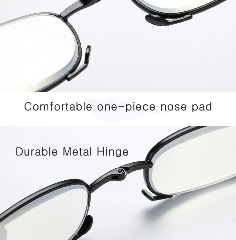 Fashionable Retractable Foldable Portable Anti Blue Light Reading Glasses with Bag