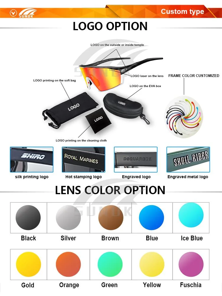 Detachable Frame Set Custom Logo Brand Sunglasses Sport Your Logo