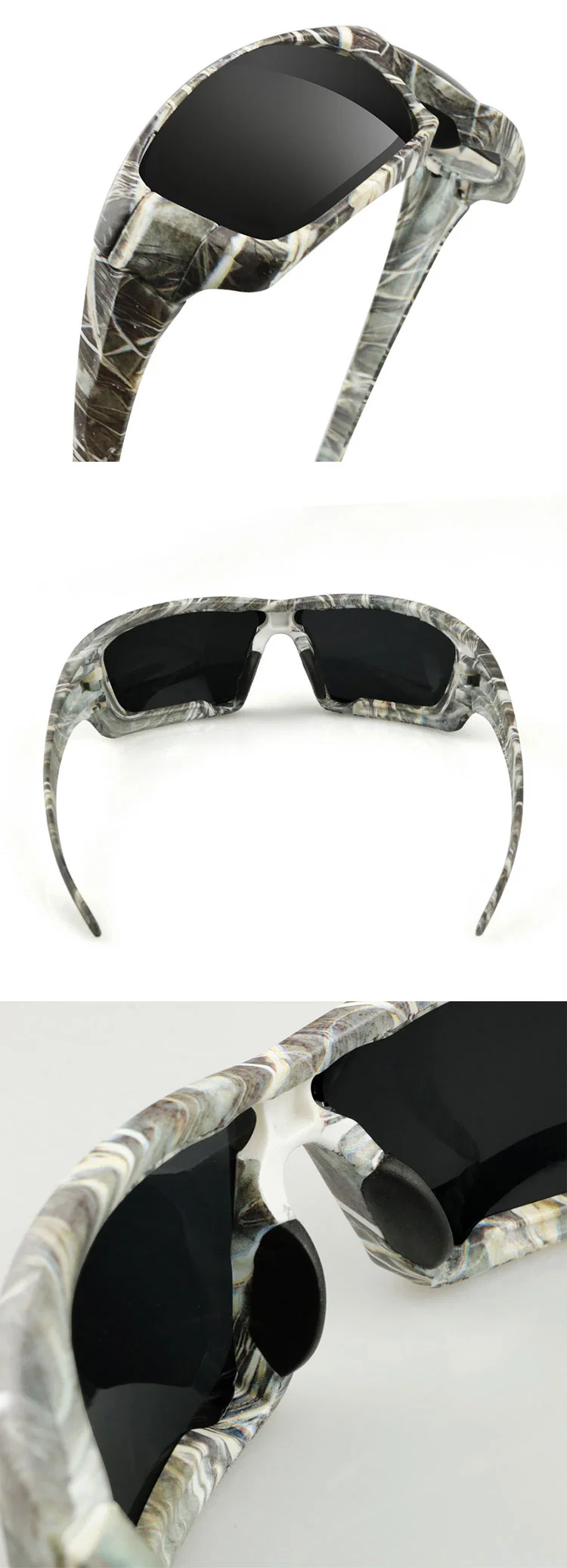 Fashionable Plastic Frame Camouflage Color Man Outdoor Sports Eyewear Cycling Fishing Sunglasses