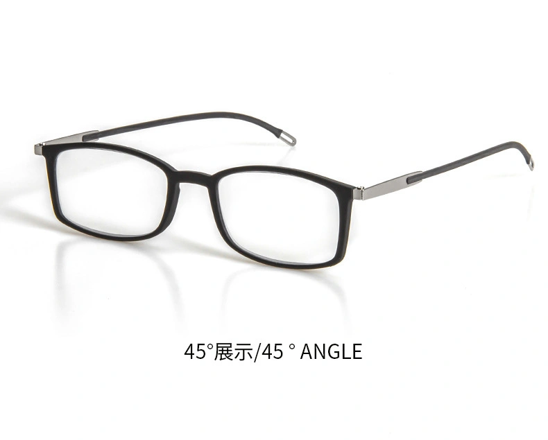 High Quality Metal Frame Anti Blue Light Reading Glasses with Case