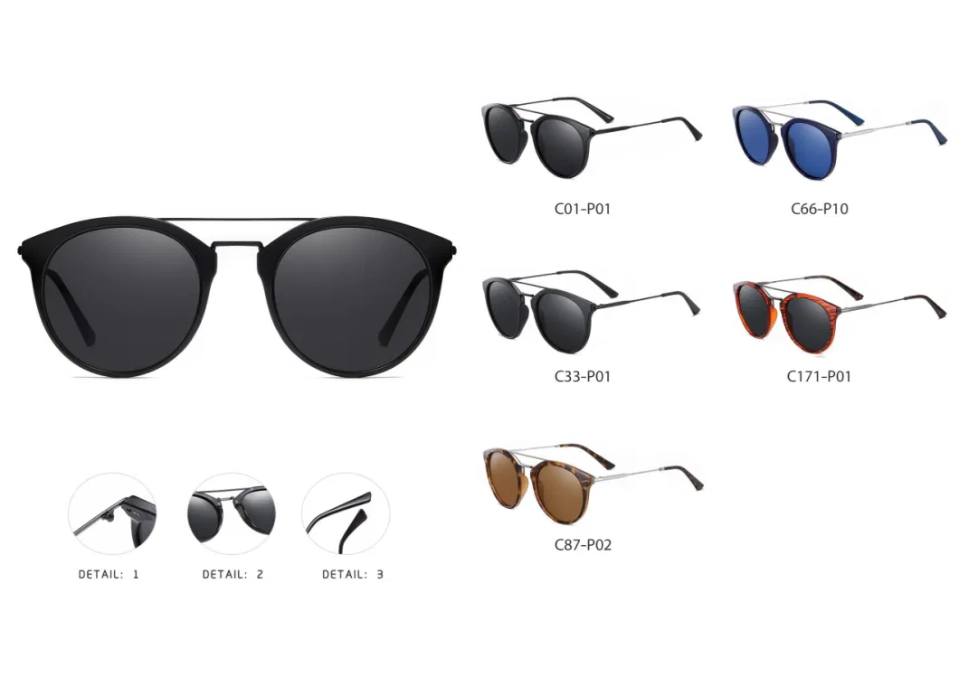 Fashion Tr90 Polarized Sunglasses Men Metal Sun Glasses Brand Designer 3311