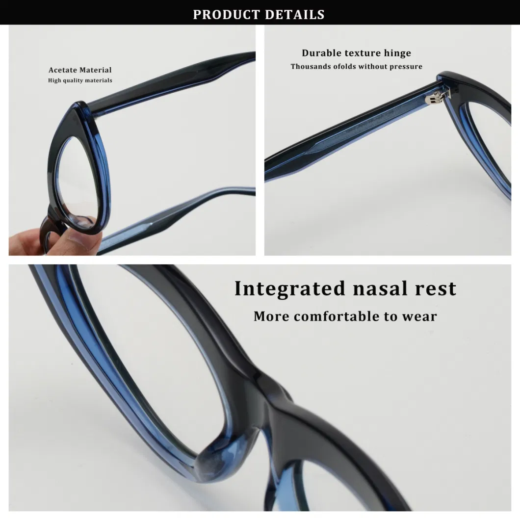 Wholesale High Quality New Cat Eye Shape Eyeglasses Computer Optical Frame Eyewear Anti Blue Light Blocking Reading Glasses