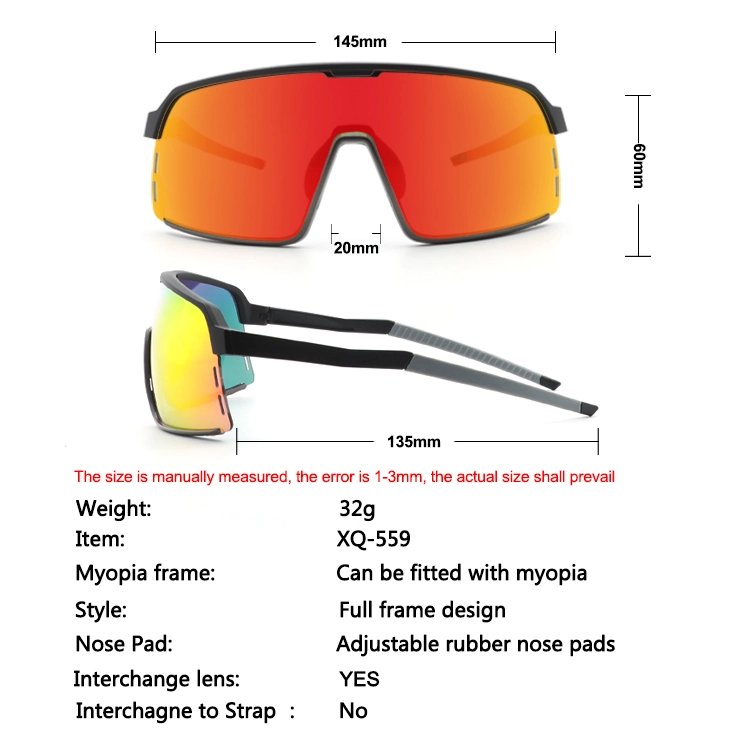Square Frame Shades Men Polarized Sports Sunglasses Set