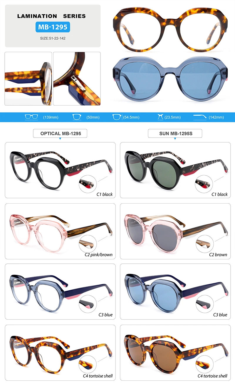 Round Shape for Women Original Designer Short Delivery Optical Frame