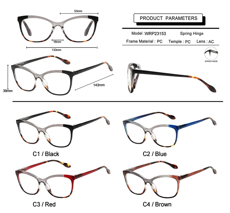 Memories of Youth Splice Color Spring Hinge Wholesale Reading Glasses