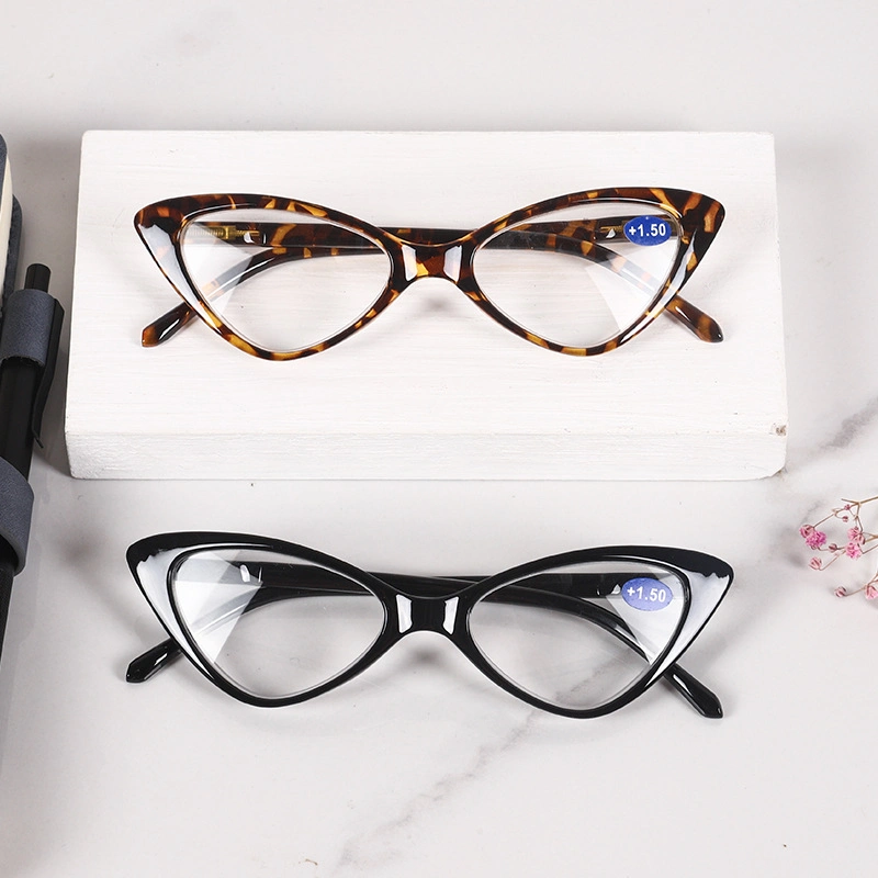 Cat Eye Spring Hinge Fashion Blue Light Blocking Reading Glasses