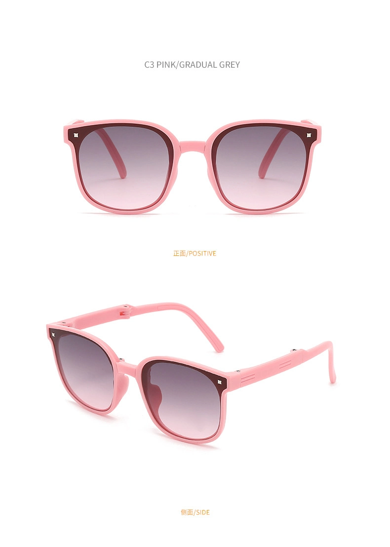 Foldable Sunglasses for Children Sun Protection Glasses for Children Travel Eye Protection Against Outside Sunglasses