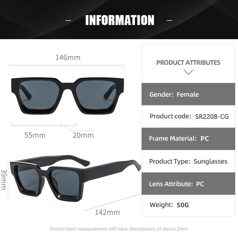 2023 Wholesale Lentes De Sol Luxury Fashion Custom Shades Women Designer Sun Glasses Mens Square PC Frames Sunglasses for Men