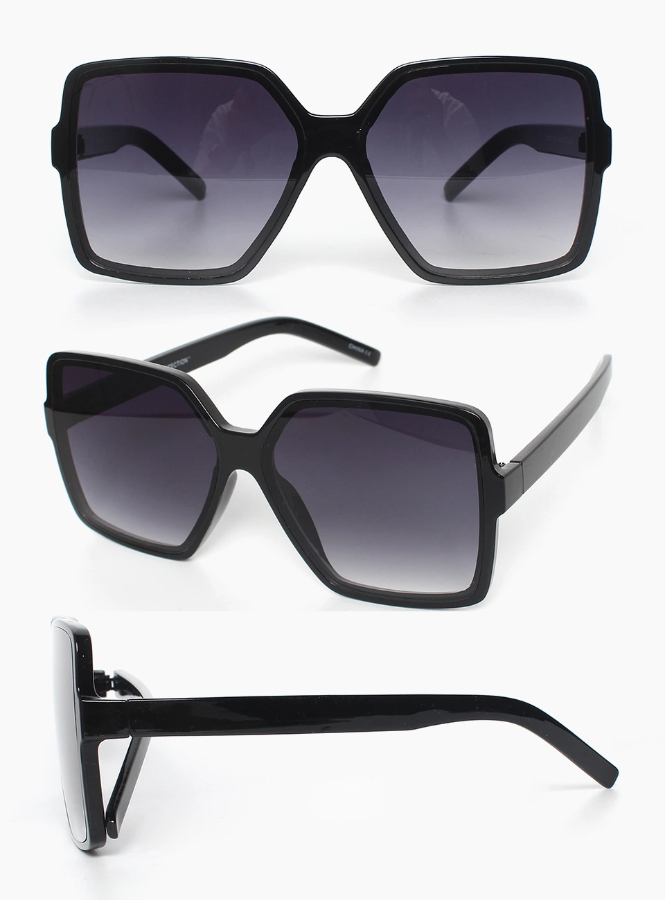 Manufacturier High Quality Custom Unisex Square Sun Glasses Fashion Designer Brand Oversized PC Sunglasses Polarized UV 400 (WSP8080313)