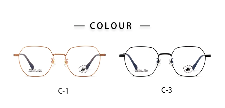 81035 Wholesale Titanium Metal Eyewear Eye Glass Frames Optical Glasses for Men