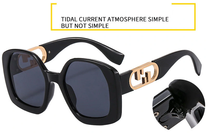 UV400 Sunglasses Men Women Famous Designer Retro Geometric Frame Fashion Male Female F Brand Sun Glasses
