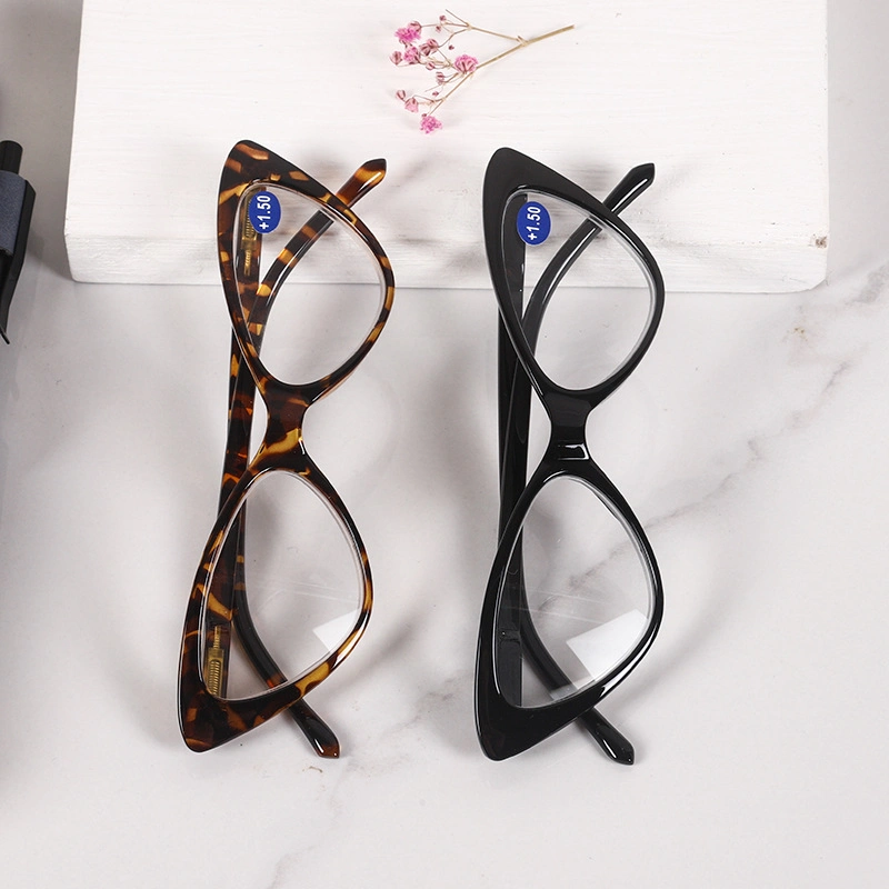 Cat Eye Spring Hinge Fashion Blue Light Blocking Reading Glasses