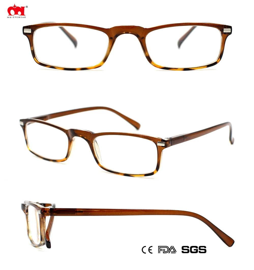 Wholesale Slim Square Reading Eyewear Fashion Four Color Man Plastic Reading Glasses