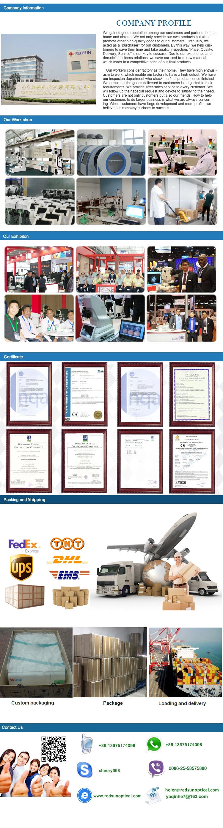 RS-800A China Optical Equipment Ophthalmic Equipment Trial Frame