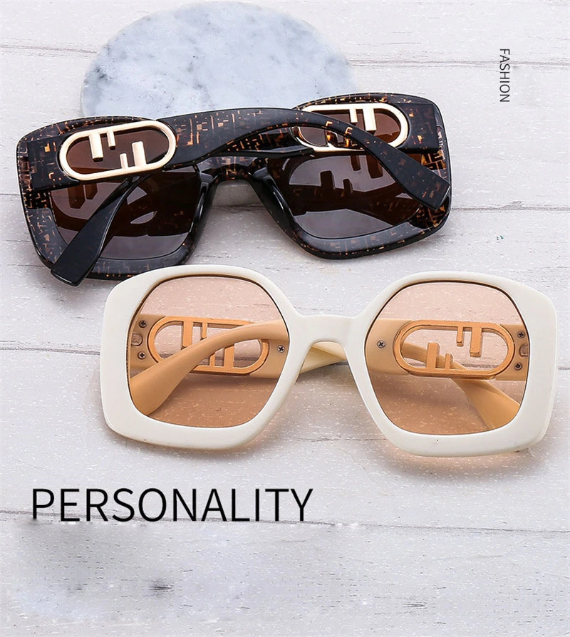 UV400 Sunglasses Men Women Famous Designer Retro Geometric Frame Fashion Male Female F Brand Sun Glasses
