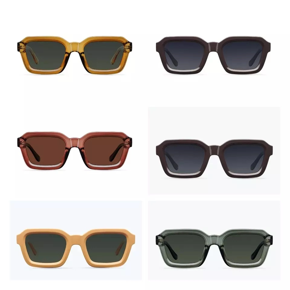 Lunettes-Soleil Shades Luxury Contrast Enhancing Oval Women Designer Mens Fashion HD Polarized Custom PC Frame Sunglasses