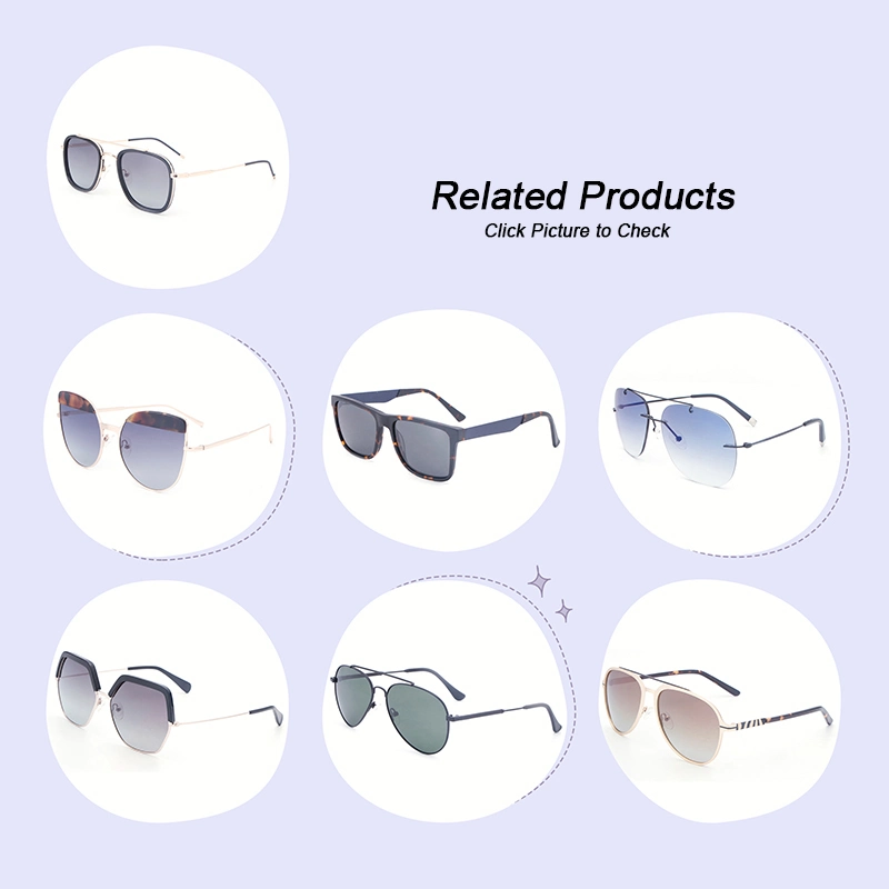 Unisex Fashion Luxury Polarized Acetate Frame Metal Temple Round Retro New Promotion Ready Stock Brand Eyewear Sunglasses