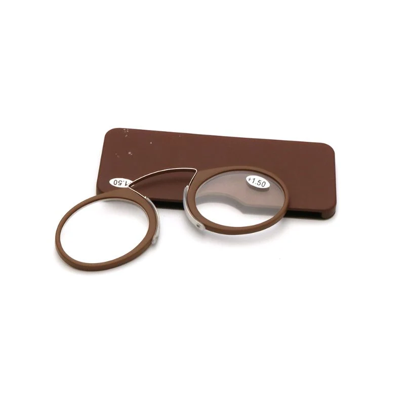 Pocket Metal Frame Pocket Mini Nose Clip Reading Glasses