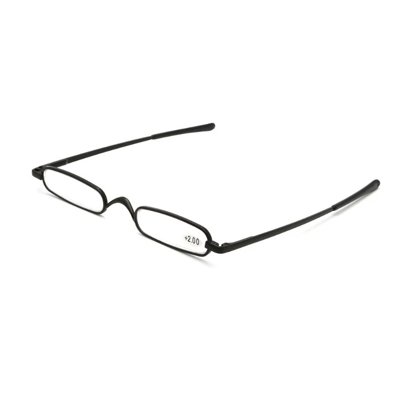 Readsun Unisex Metal Thin Frame Reading Glasses with Pen Box