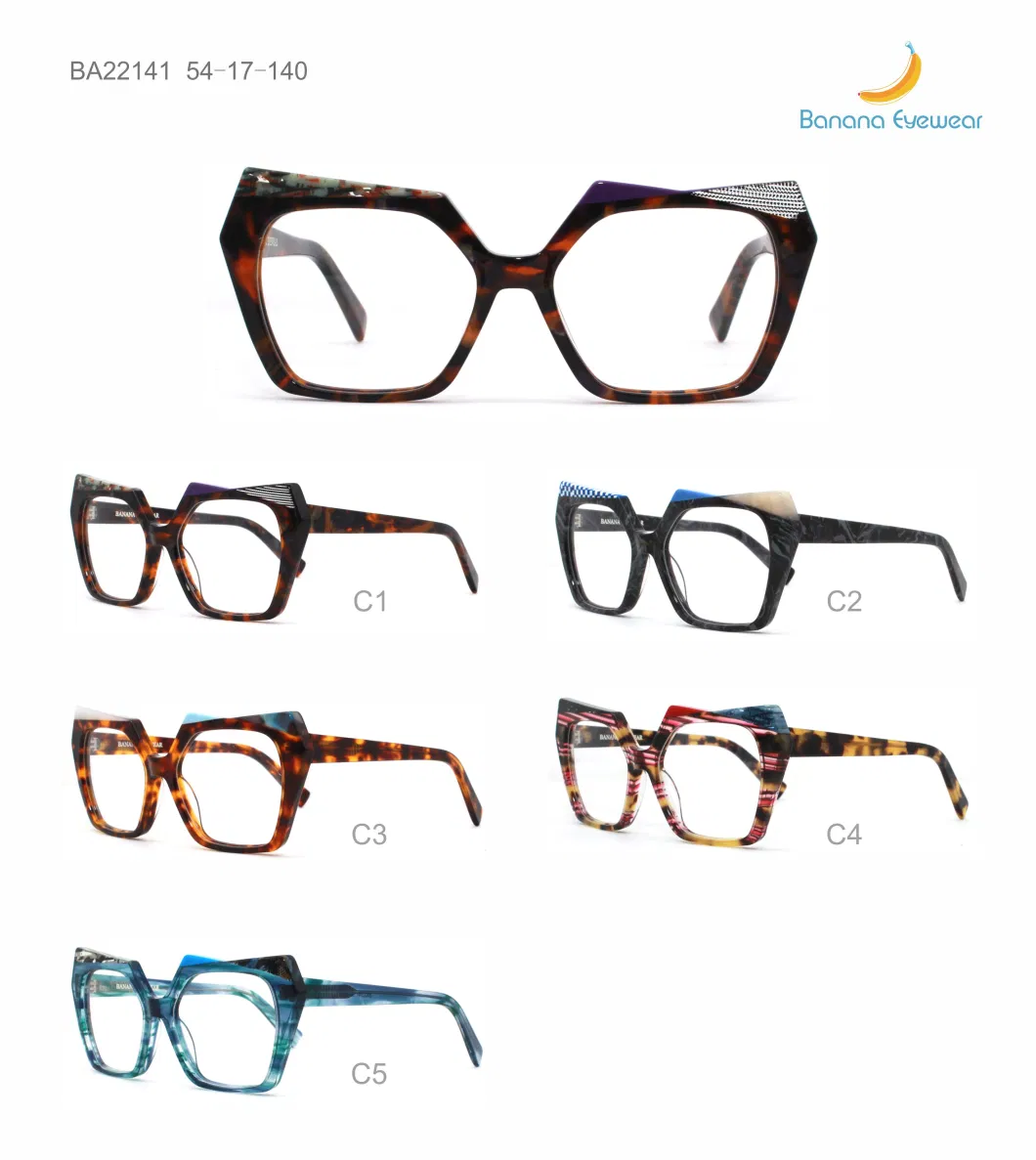 Lasted Customised Vintage Lamination Optical Spectacle Acetate Eyewear Frames