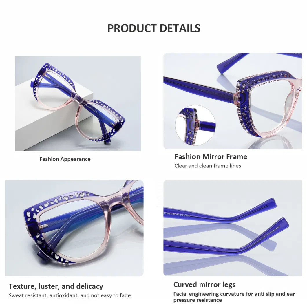 New Arrival Safety Optical Frames Cut-out Tr Frame Glasses Luxury Fashion Eyeglasses Aniti Blue Light Blocking Glasses