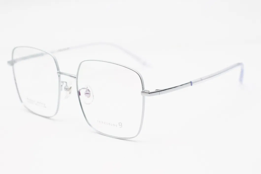 Popular Square Alloy Frames Rose Gold Eyeglasses Optical Glasses