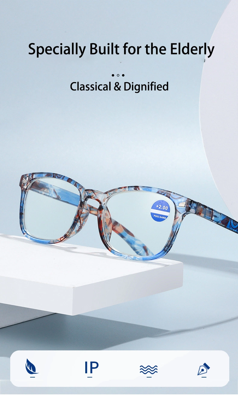 Newest China Eyeglass Frames Manufacturers Plastic Bright Color Design Ladies Cheap Wholesales in Stock Women Anti Blue Light Reading Glasses