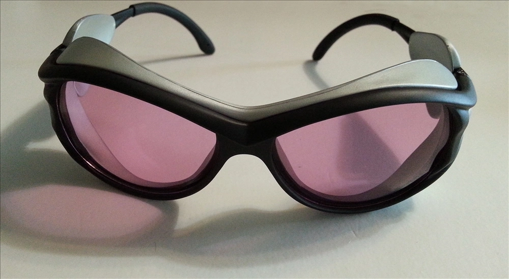IPL High Optical Density of Wavelength 808nm ND: YAG Laser Safety Glasses Anti Radiation with Pink Lens