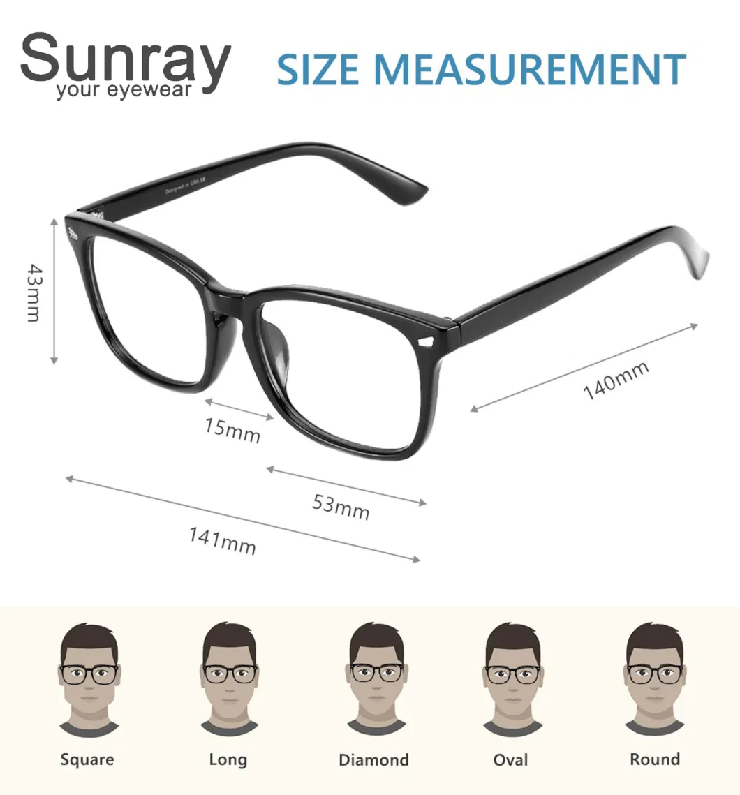 New Arrival Fashion Popular Computer Anti Blue Light Blocking Anti Ray 2024 Optical Safety Reading Eyewear Men Women 2023 Wholesale Glasses