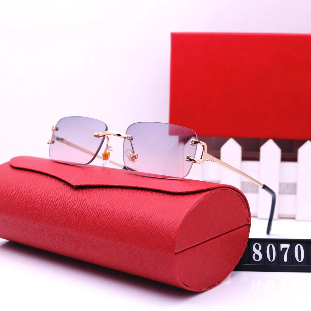 Fashion Hot Selling Retro Sunglasses Women and Men Luxury Designer Metal Shades