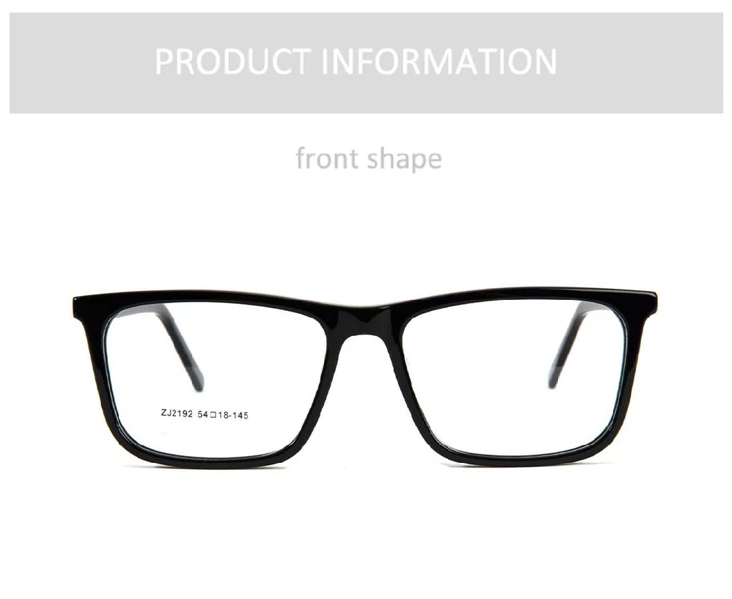 Gd New Model Acetate Eyeglasses Frames Optical in Blue Stripe with Spring Hinge Stainless Optical Frames