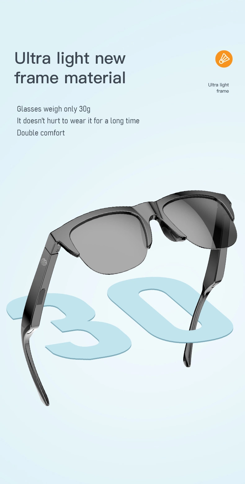 Fashion Trending Style Sun Glasses Sunglasses Bluetooth Glasses Sunglasses Sun Glasses for Men