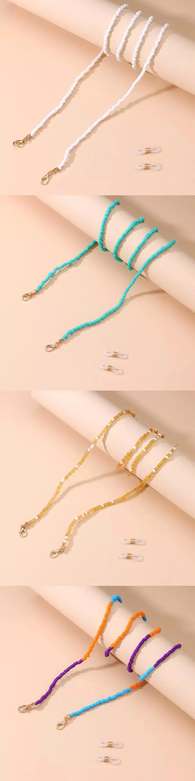 Fashion Seed Beaded Masking Chain Eyewear Sunglasses Cord Neck Straps Reading Glasses Chain