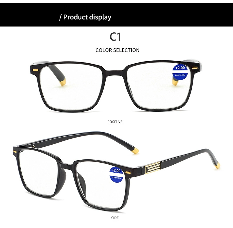 2023 in Stock Newest Fashion Cheap Wholesales Classical Retro Eyeglasses Eyewear High Quality Plastic Frame Men Anti Blue Light Reading Glasses