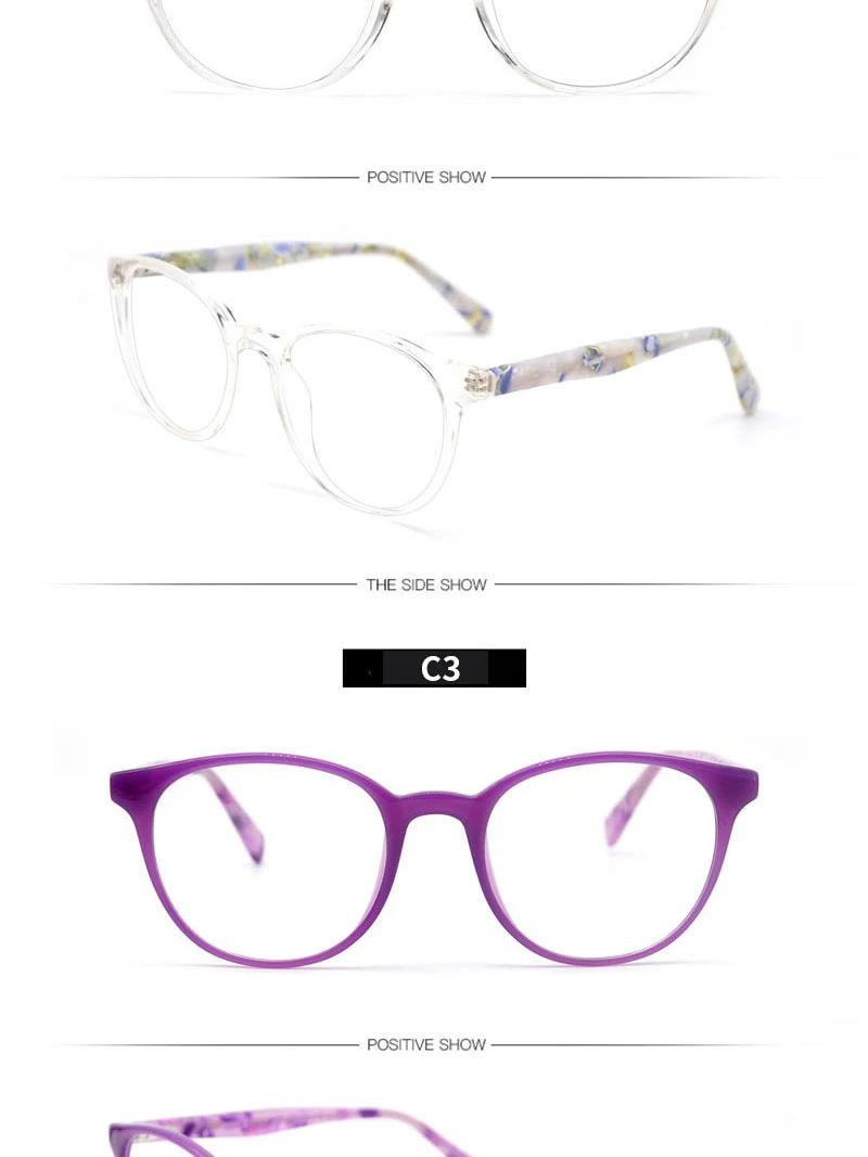 Eye Frame 2023 Fashion Prescription Glasses Acetate Optical Frame Online Sale