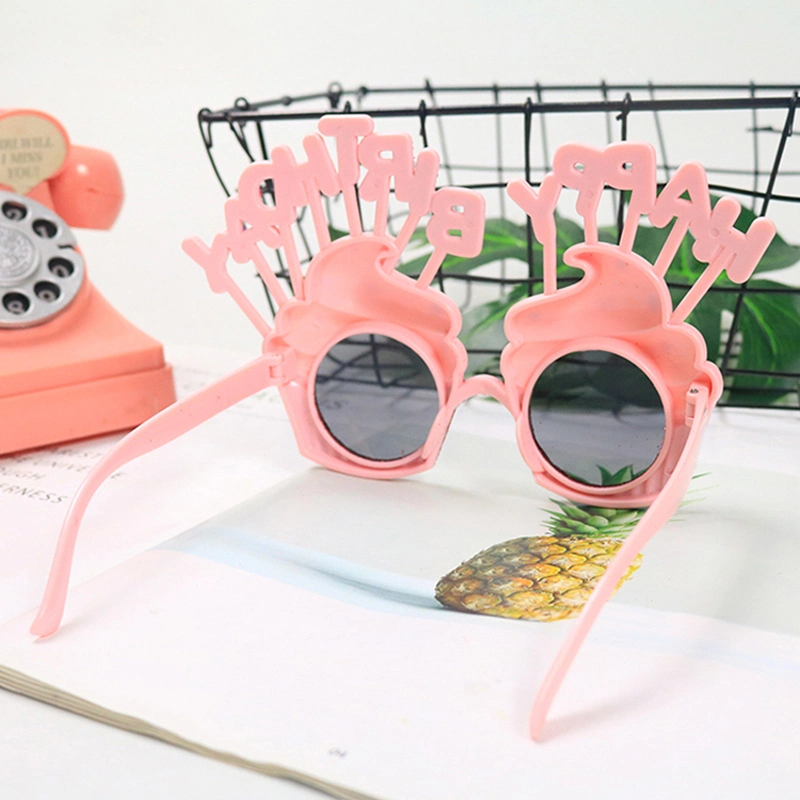 Sweet Cream Birthday Cake Glasses Festival Happy Birthday Party Gift Promotional Toys Novel Sunglasses for Kids and Adults