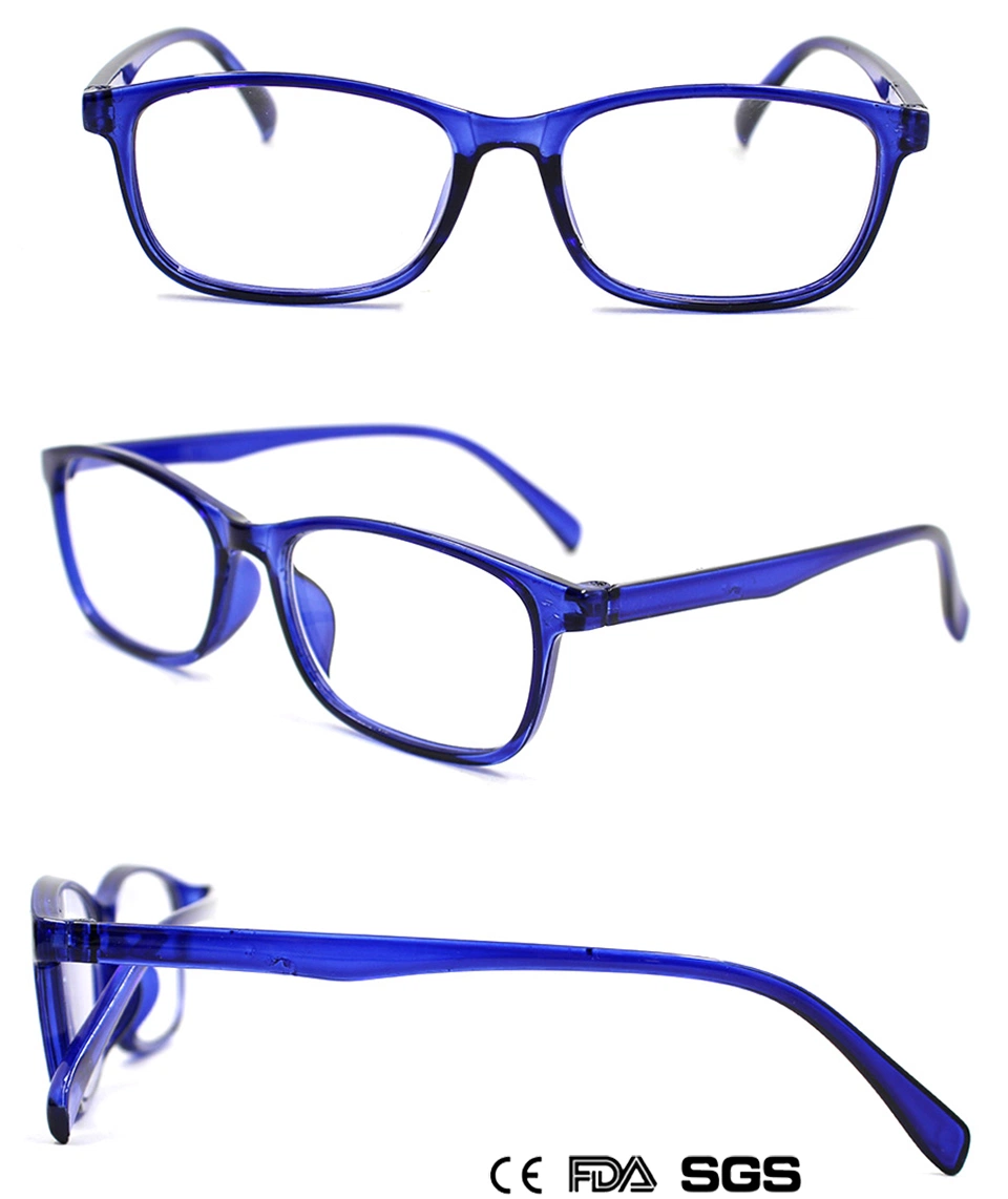 Small Square Frame Plastic Reading Glasses (WRP805034)