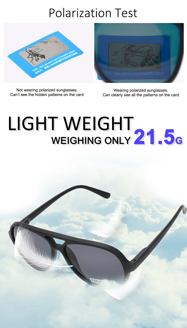 Factory Direct Sale Fashion Design Polarize Sun Glasses for Women Men Driving Sunglasses