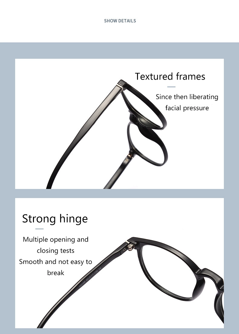 2023 Hot Selling Wholesale Cheap Round Anti Blue Light Frame Eyewear Cat Eye Frames Computer Gaming Fashion Optical Glasses