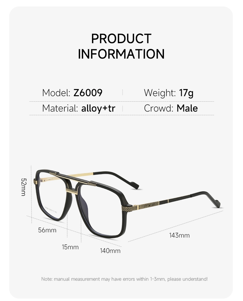 Fashion 2022 Tr90 Optical Eye Glasses Frames Men Spectacle Frames