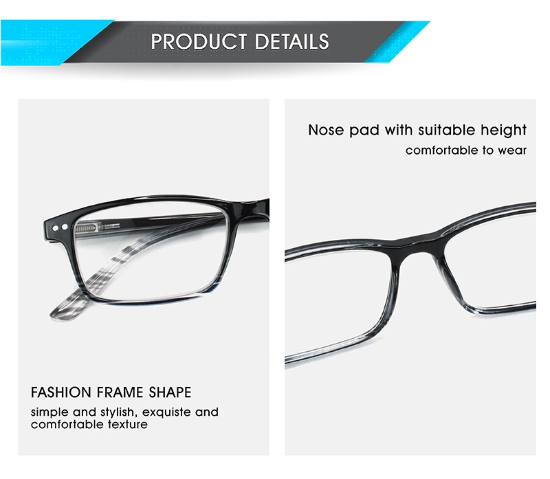 Pilot Optics Wholesale High Quality 5 Colors Custom Logo Square Reading Glasses