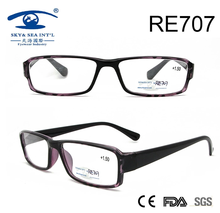 Popular Fashion Design Square Frame Reading Glasses Women (RE707)