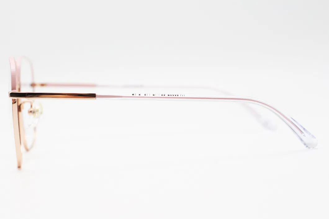 Popular Square Alloy Frames Rose Gold Eyeglasses Optical Glasses