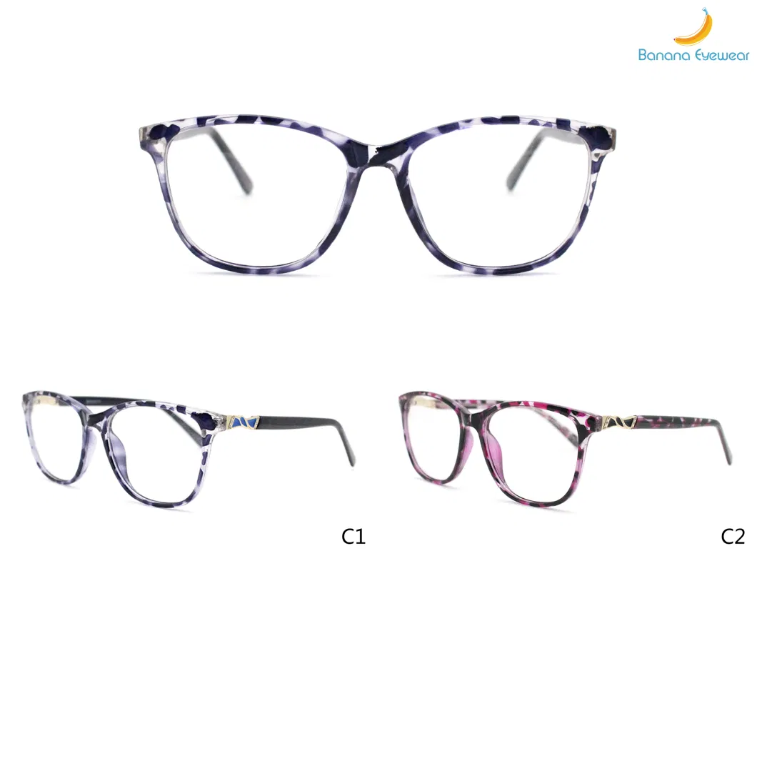 Elegant Women Oval Full Rim Spring Hinge Injection Glasses Frames